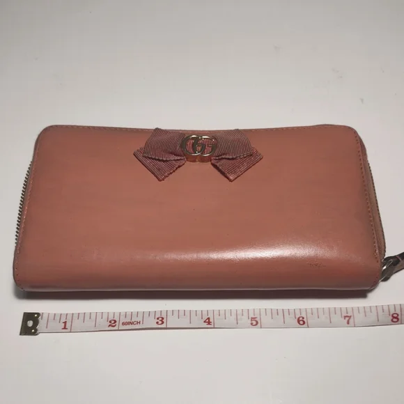 Gucci vintage "marmont bow" leather wallet - Picture 6 of 11